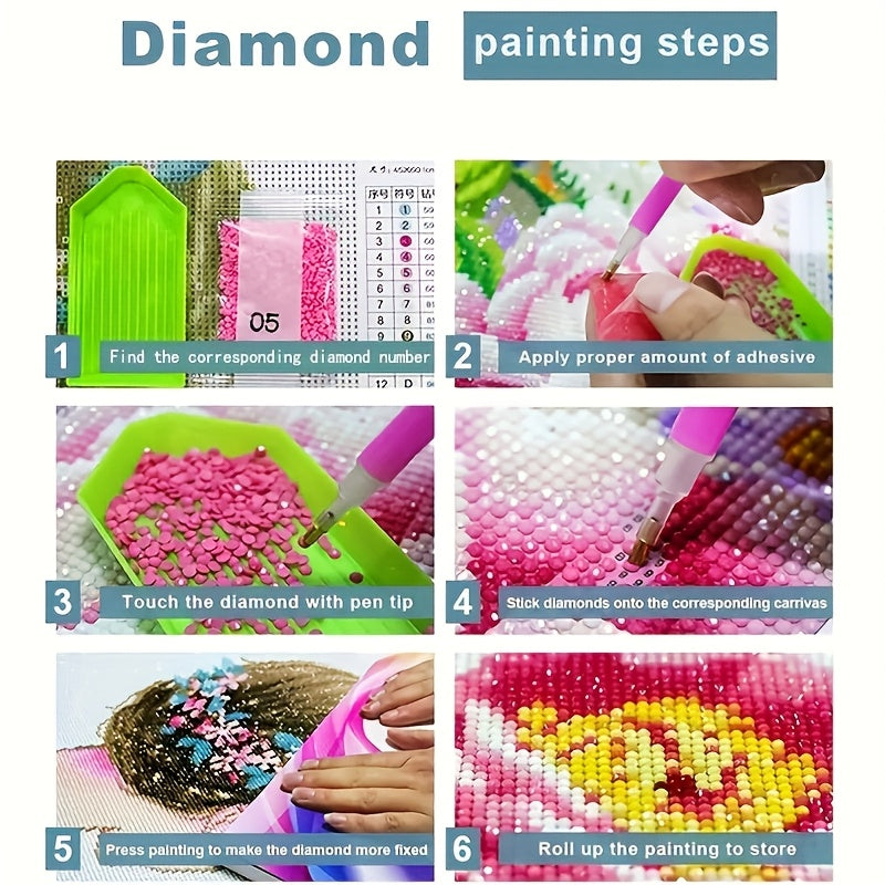 5D Diamond Art Painting Kit Round Mosaic Set Home Decor