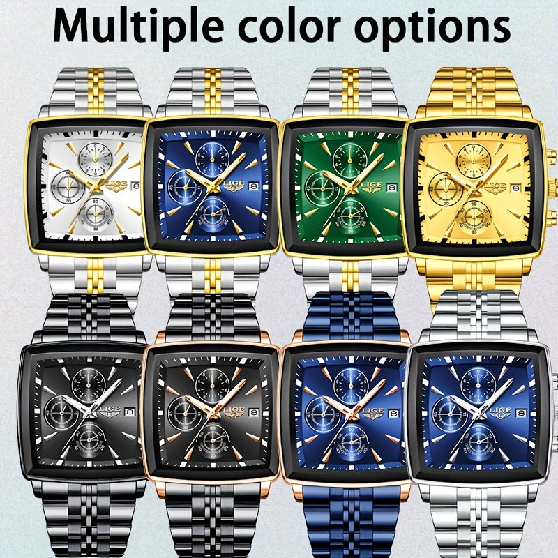 LIGE Men's Quartz Analog Watch With Date Calendar Outdoor Sports