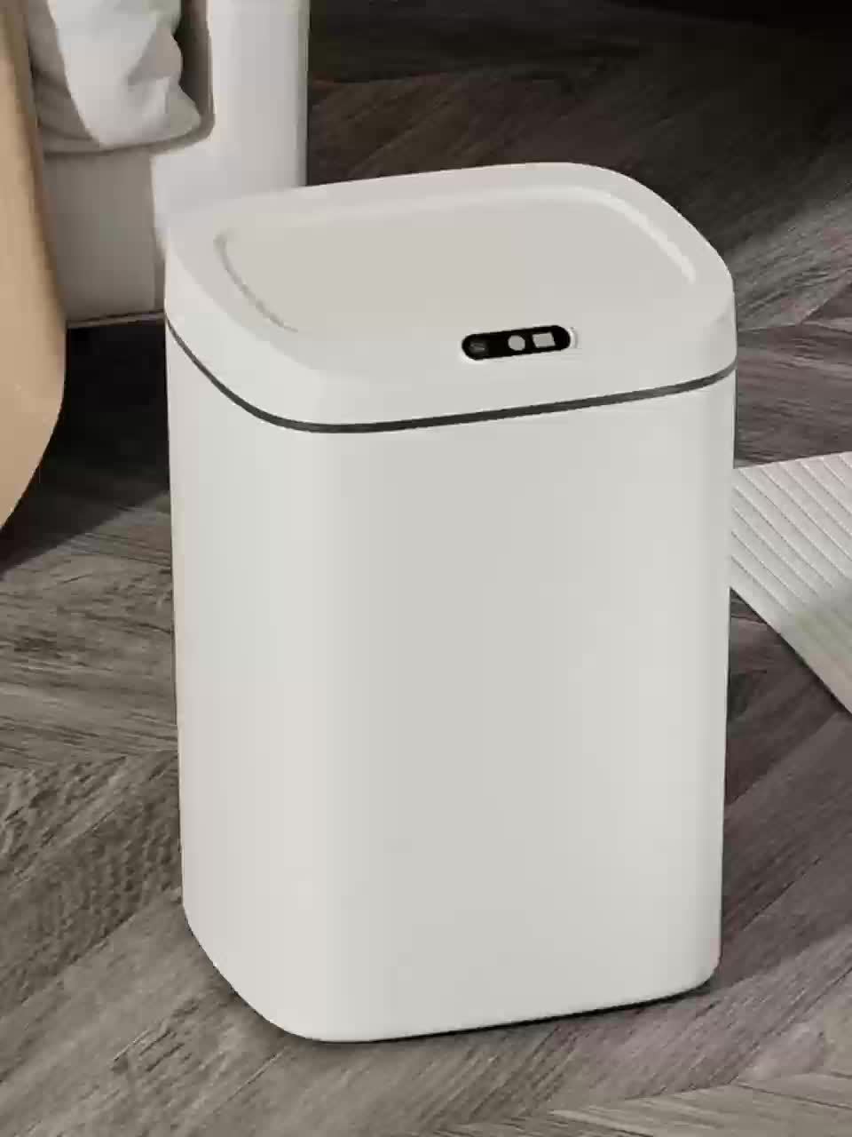Hands-Free Smart Trash Can with Motion, Sealing Lid & Odor-Blocking Technology, Touchless Operation for /Office//Bathroom, Trash Bin (Easy Clean, Durable Design)
