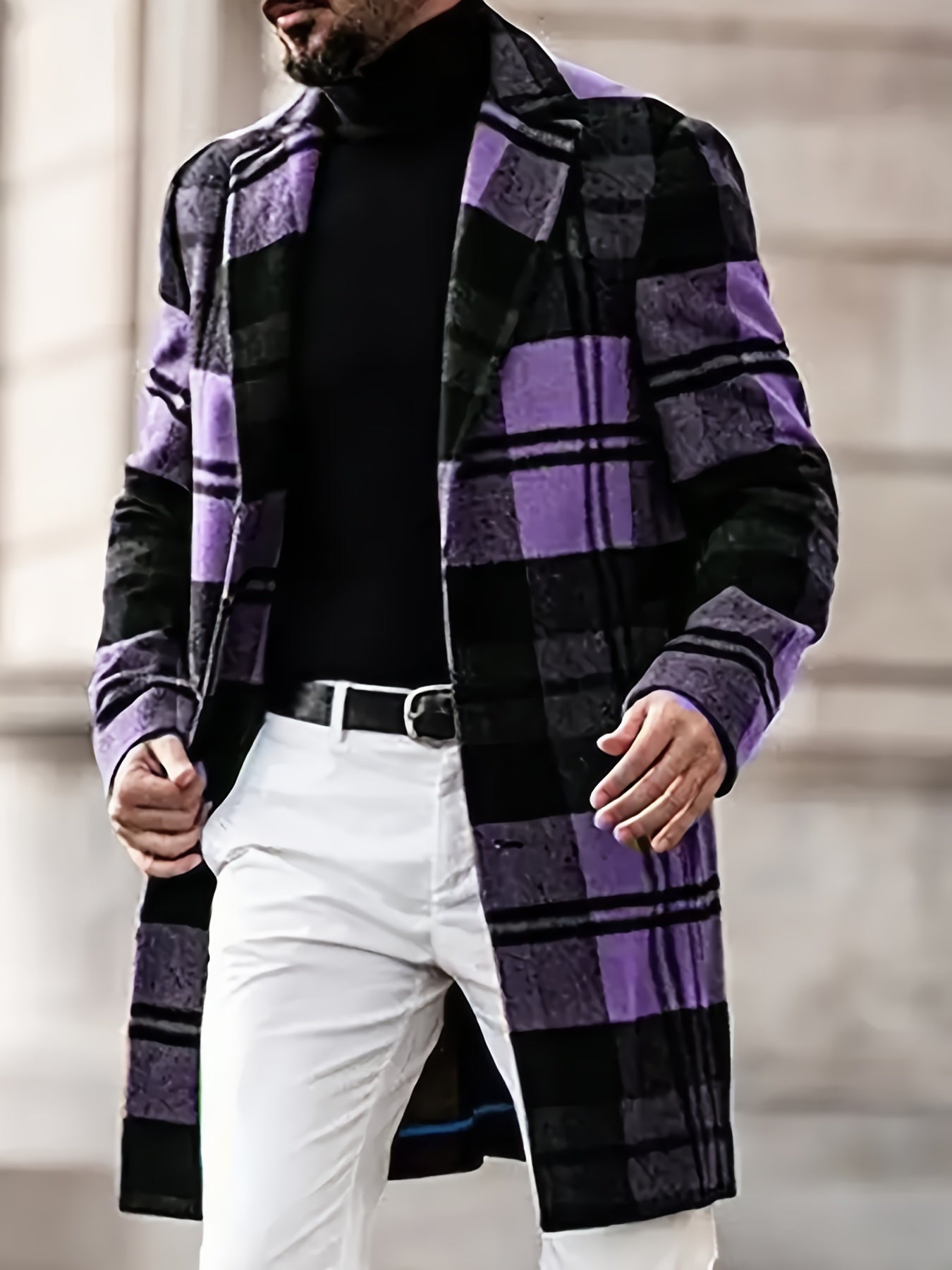 Men's Heavy Duty Winter Windbreaker Jacket With Stand Collar