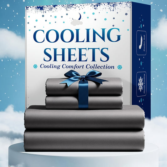 Extra Deep Pocket 4 Piece Bed Sheet Set Breathable Cooling