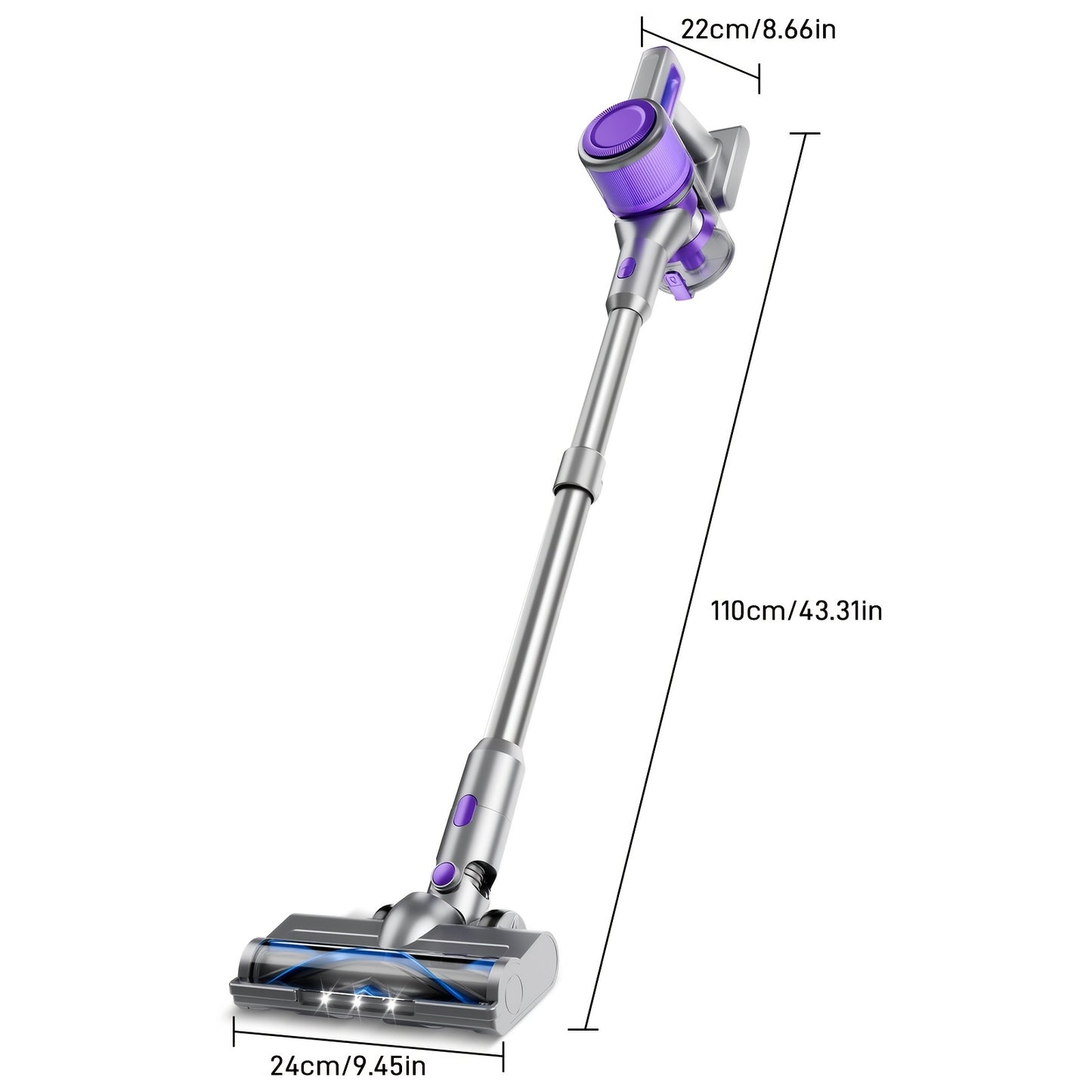 ONNAIS Cordless Vacuum Cleaner 70KPa Power 45 Minute Run Time