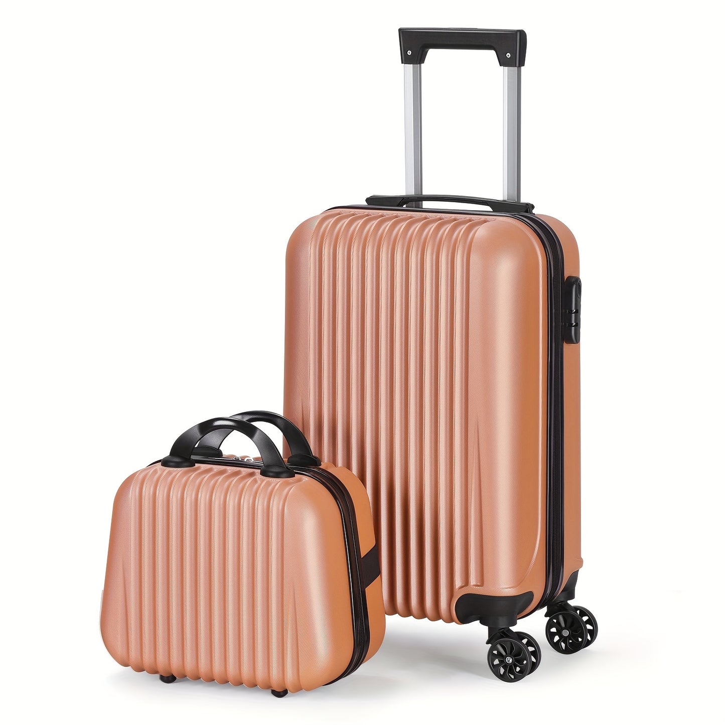 BTY Two Piece Luggage Set with Spinner Wheels Travel Case