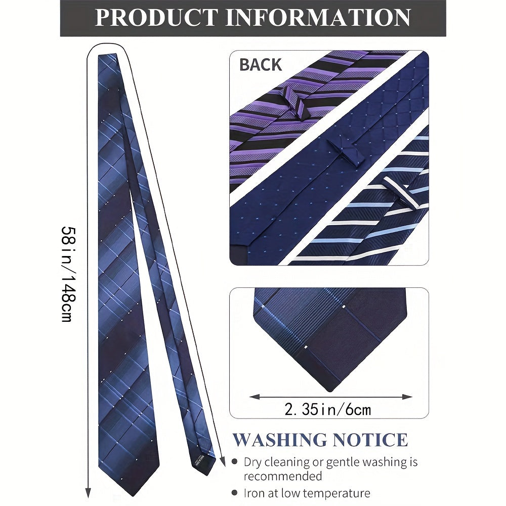 WeiShang Classic Men's Tie Lot 12pcs Jacquard Neckties