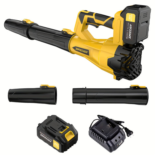 ZNZOEY Cordless Leaf Blower With 4.0Ah Battery And 580CFM