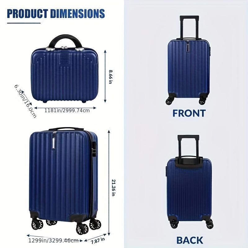 BTY Two Piece Luggage Set with Spinner Wheels Travel Case
