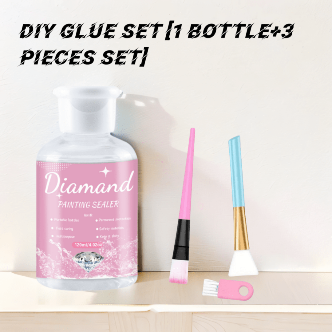 Diamond Painting Glaze Set With Brush For Diamonds And Puzzles