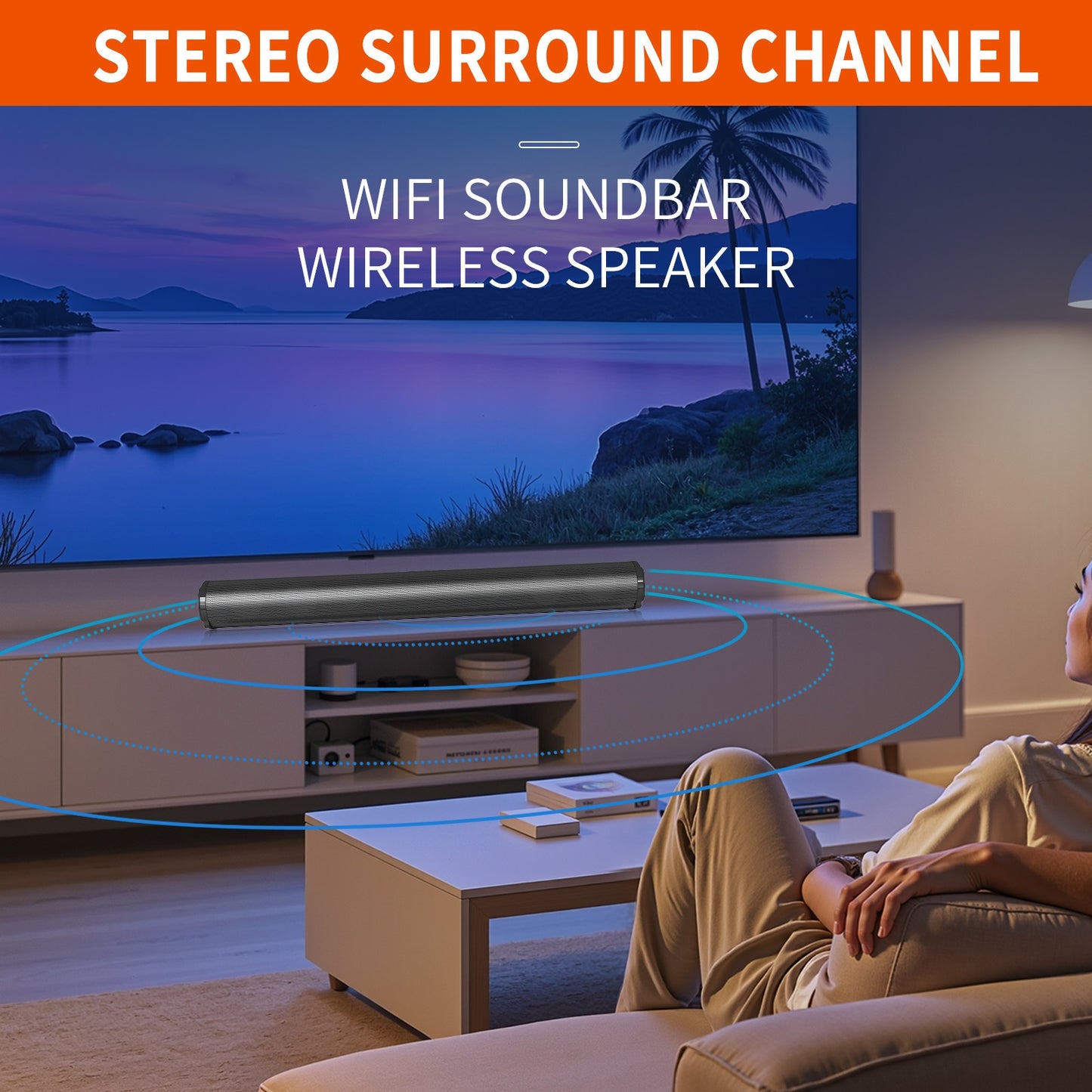4D Surround Sound Speaker Wireless USB Plug And Play