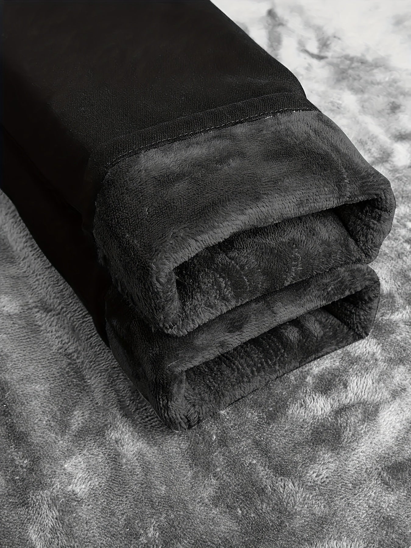 Men's Fleece-Lined Thermal Jeans Slim Fit For Winter Warmth