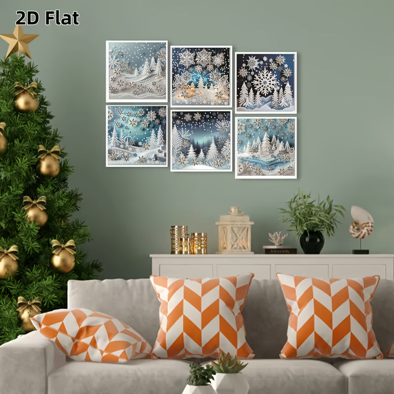 Diamond Art Painting Kit 6 Piece 5D Round Full Design