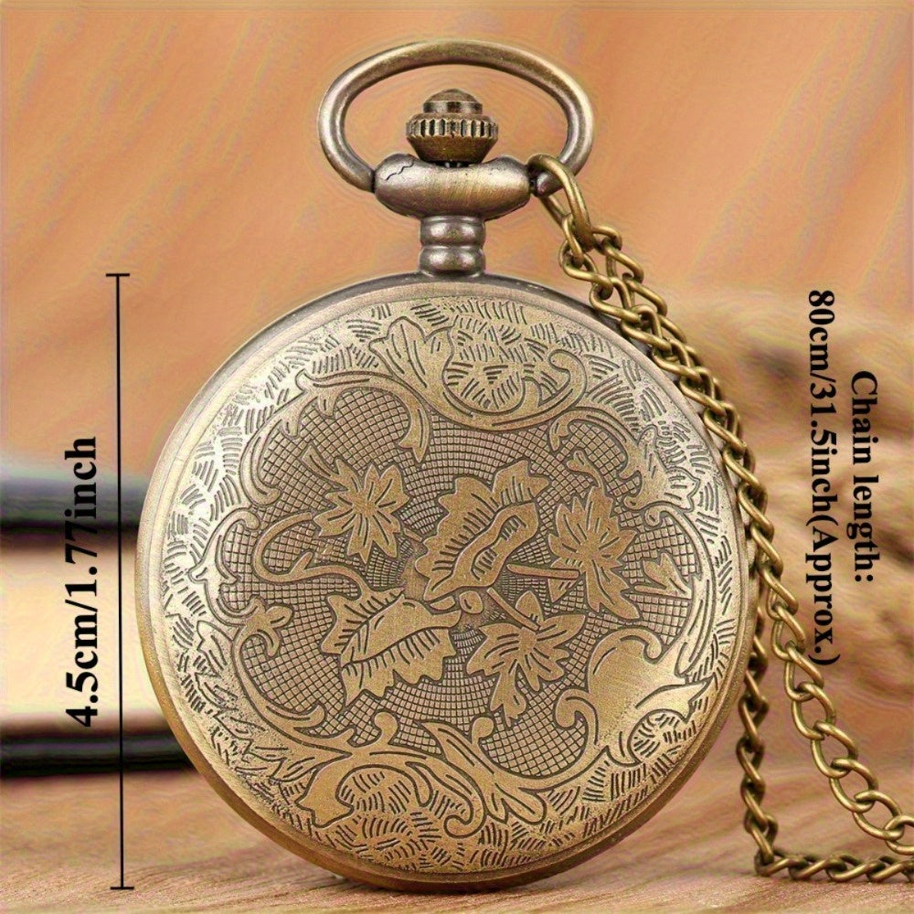 Six Vintage Pocket Watches Set Quartz Gifts For Family