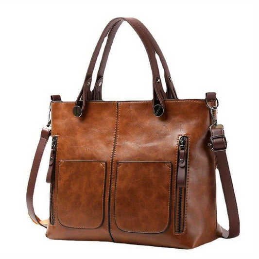 Retro Stylish Ladies Tote Crossbody Shoulder Bag For Women