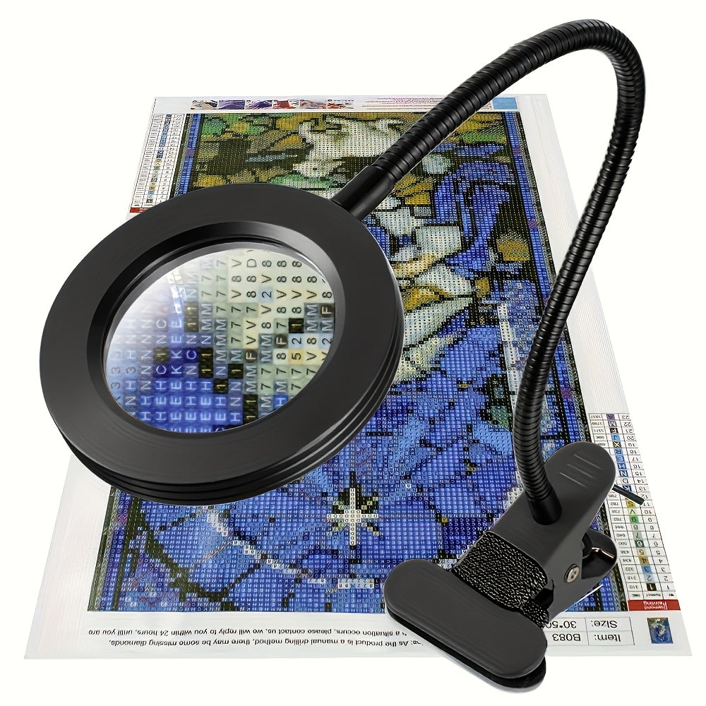 Diamond Painting Magnifier Light With 5V USB Clamp Lamp