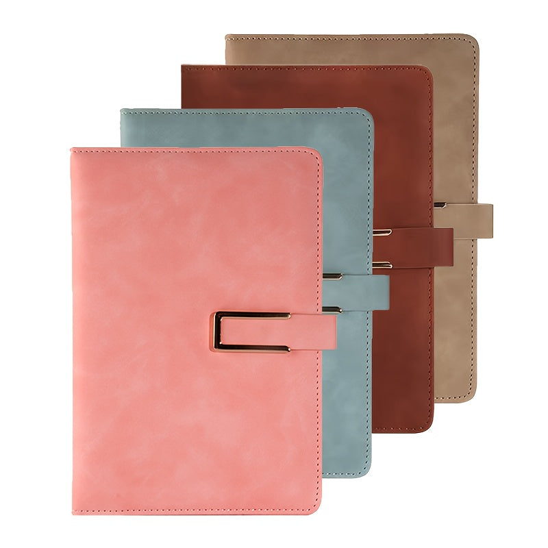 Leather Hardcover Lined Notebook 200 Pages With Index Stickers