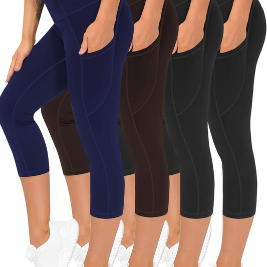 High Waisted Quick Drying Oversized Sports Leggings With Pockets