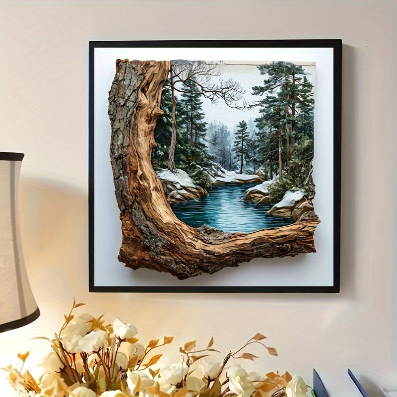 5D Full Drill Round Diamond Painting Landscape Mosaic Art Set