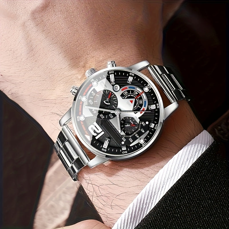 Men's Luxury Watch Set 5 Piece Elegant Business Gift
