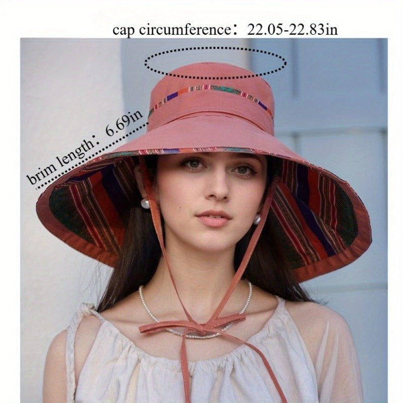 The New 2025 Fisherman Hat Features a Double-Sided Design with a Wide Brim to Shield Against Sunlight And Rays, Making It an Essential Item for The Beach And Outdoor Activities