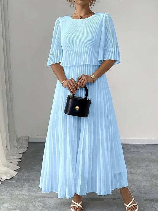 Elegant Pleated Dress For Women