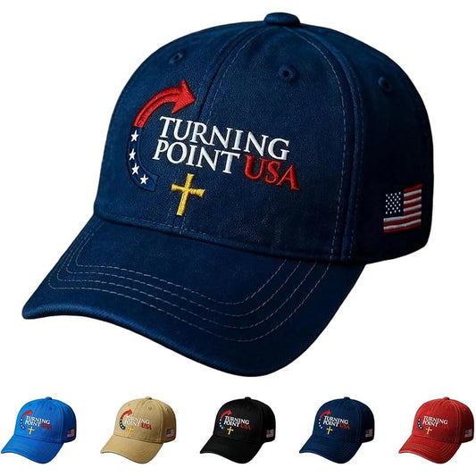 American Turning Point Patriotic Baseball Cap Unisex Adjustable Breathable