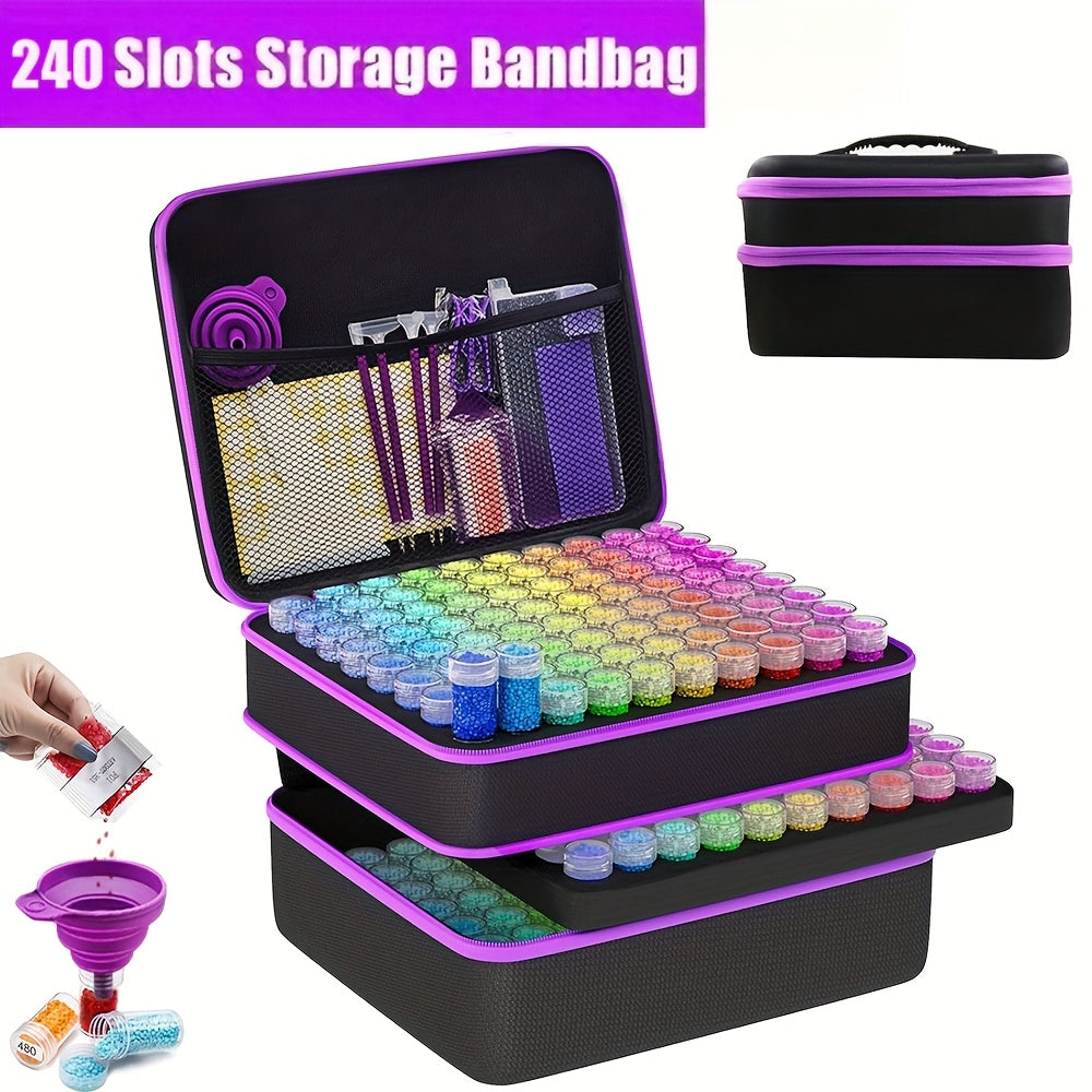 THCBME Diamond Painting Storage Case Kit With Removable Trays