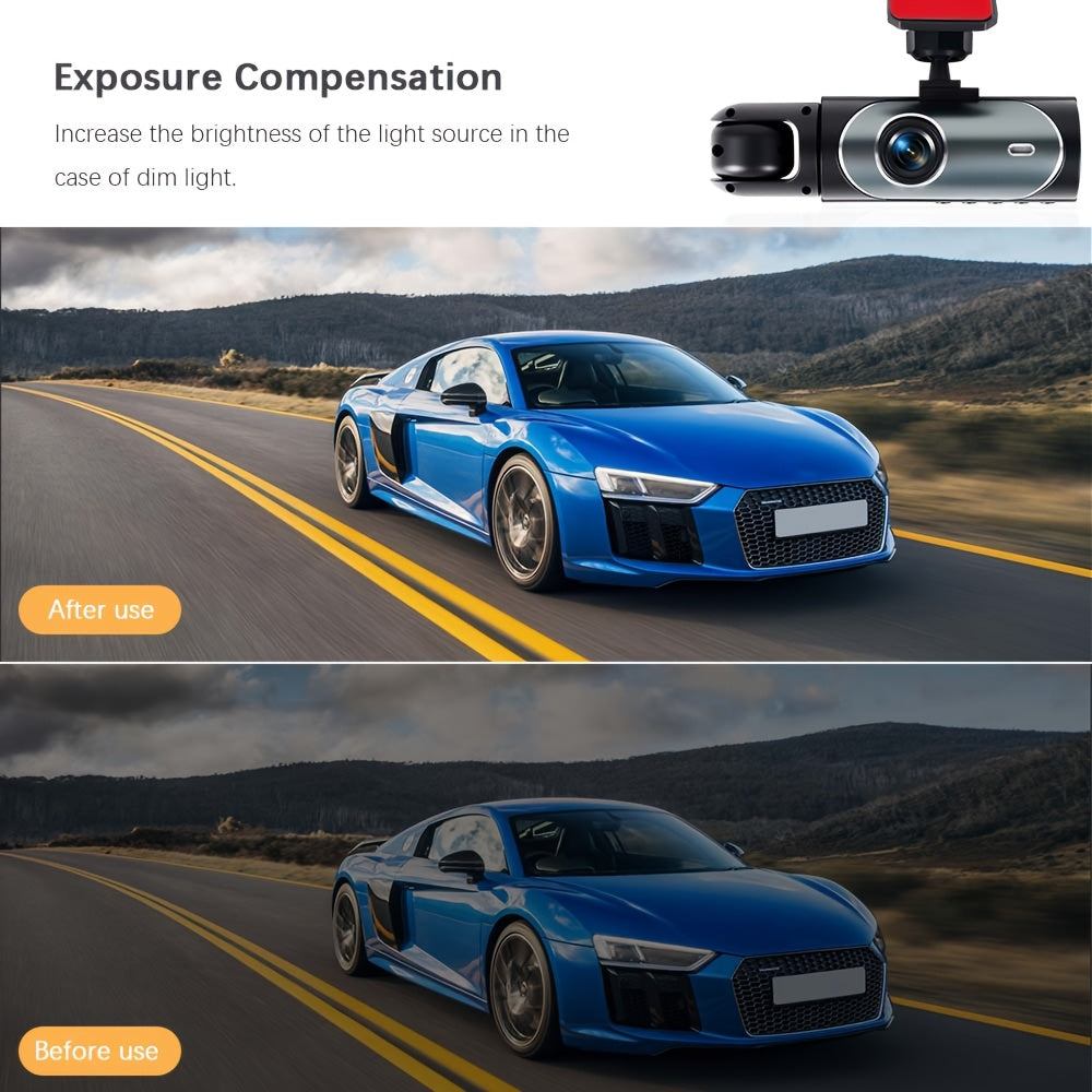 PODOFO 1080P Dash Cam Front And Interior Dual Lens