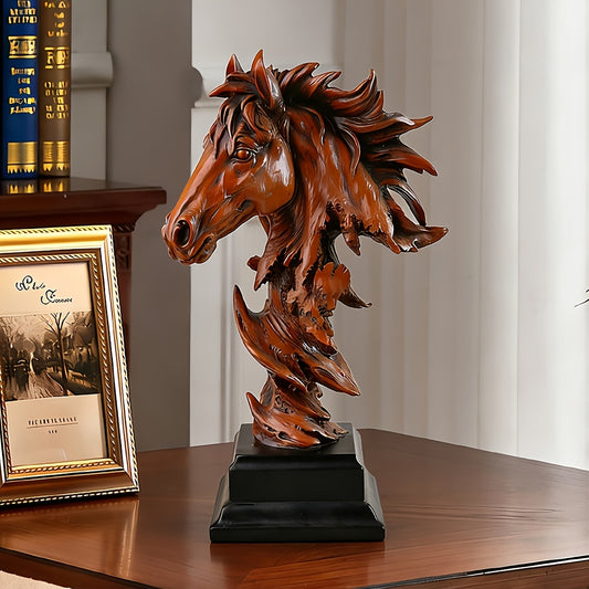 Resin Horse Head Statue For Home Decor Gift And Collectible