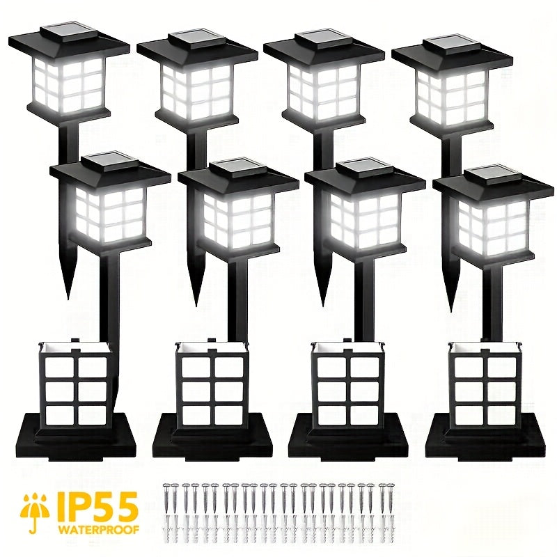 YUNXI Solar Path Lights Outdoor Garden Landscape Lighting LED