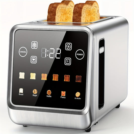 2 Slice Touch Screen Toaster Stainless Steel With Memory