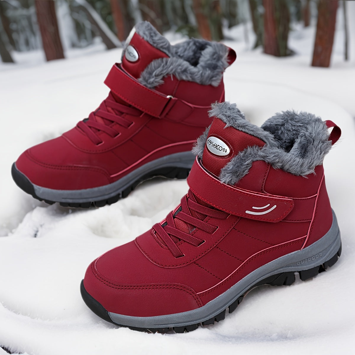 ZUTY Womens Snow Boots Fleece Lined Winter Waterproof Ankle Boot