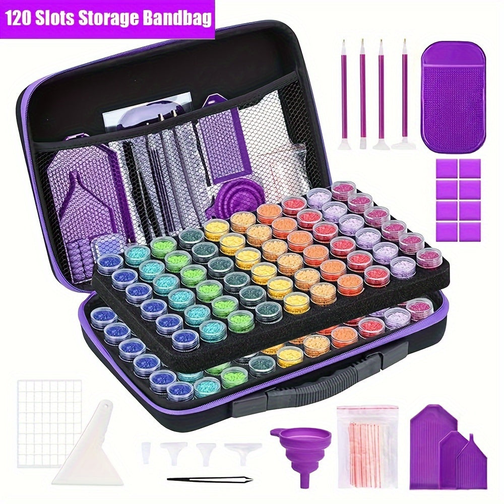 THCBME Diamond Painting Storage Case Kit With Removable Trays