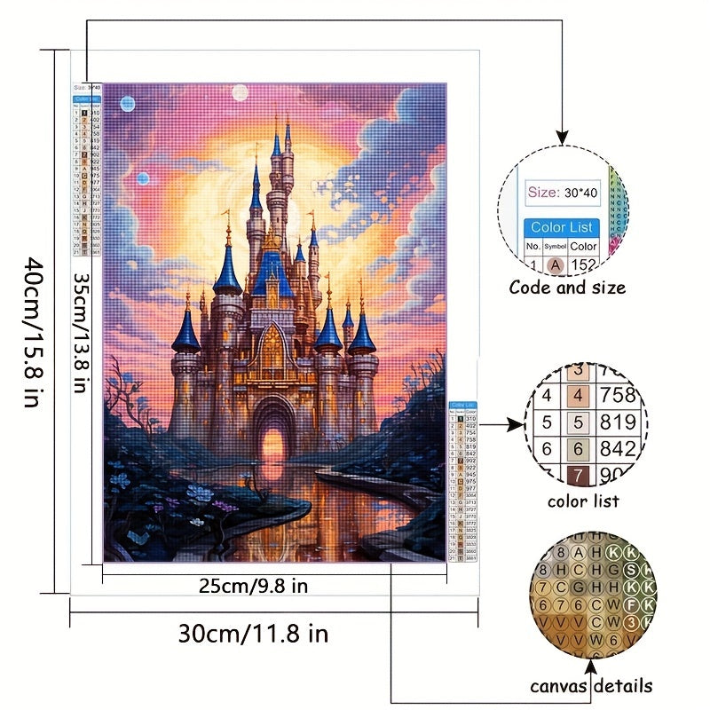 Castle Fantasy Landscape 5D Diamond Painting Kit For Beginners