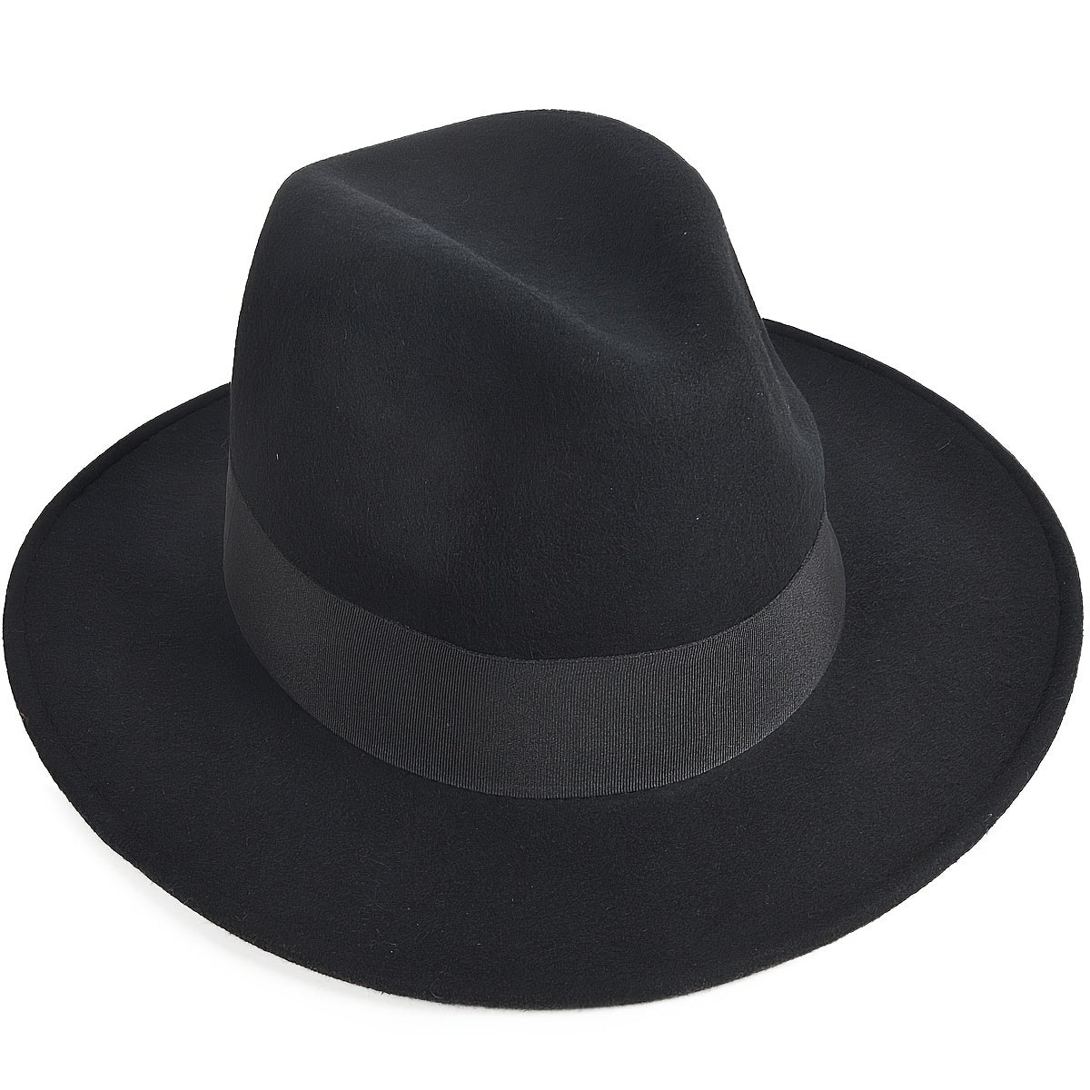 Unisex Wool Fedora Hat Moisture Wicking British Style Classic