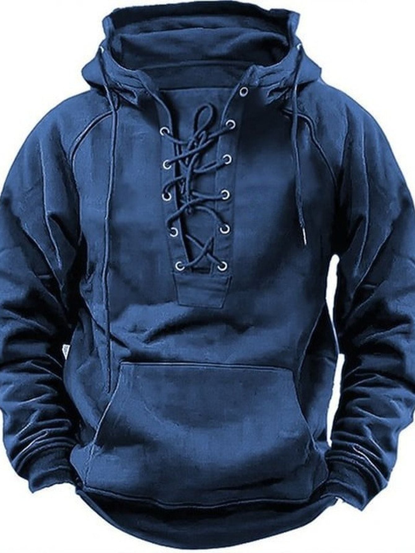Mens Oversized Hooded Sweatshirt Heavyweight Pullover With Front Pocket