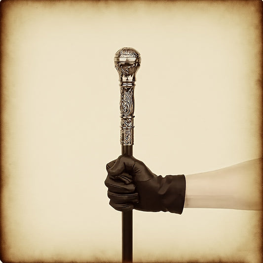 Durable Round Headed Steel Cane for Seniors Exercise Gift