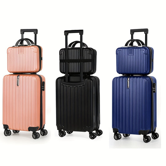 BTY Two Piece Luggage Set with Spinner Wheels Travel Case