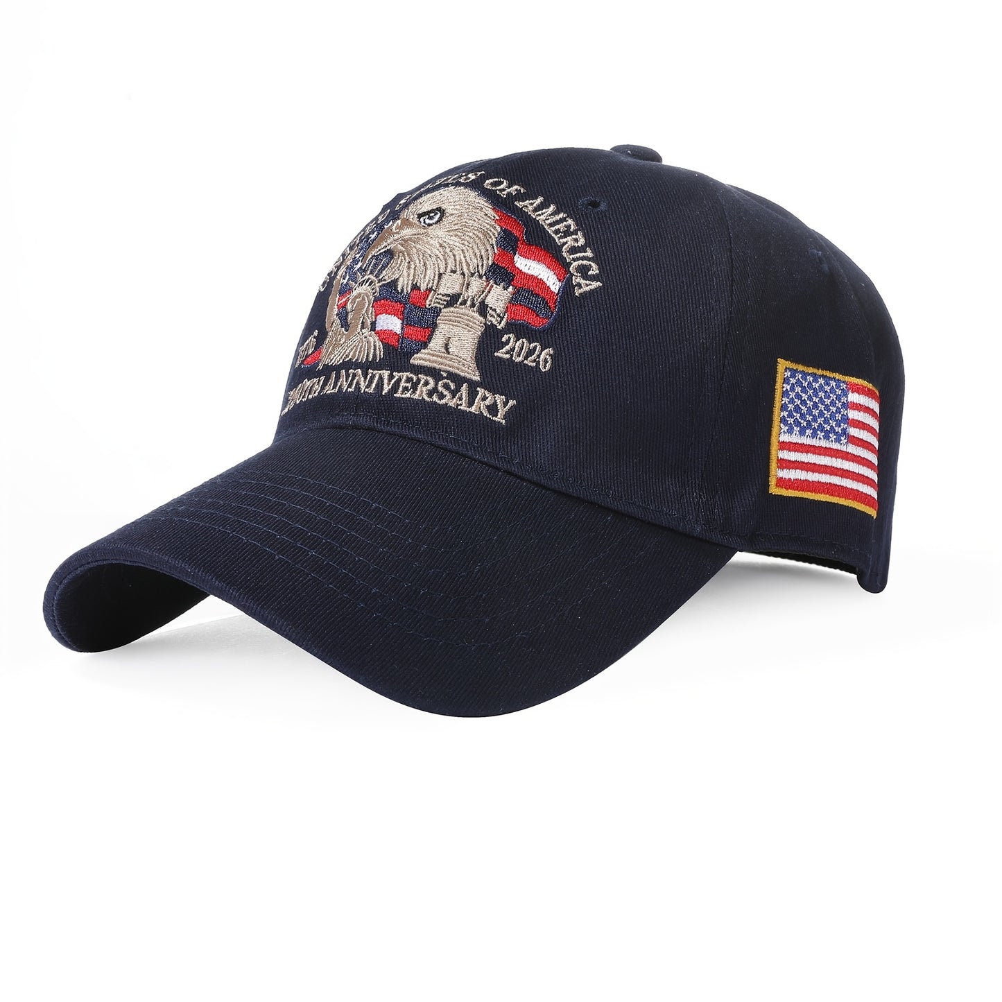 5 Men'S Baseball Caps Celebrating The 250Th Anniversary, Featuring a Patriotic Design for The 1776-2026 Commemoration. Perfect for Independence Day And Casual Wear, These Adjustable Unisex Caps Are Also Great for Halloween Co