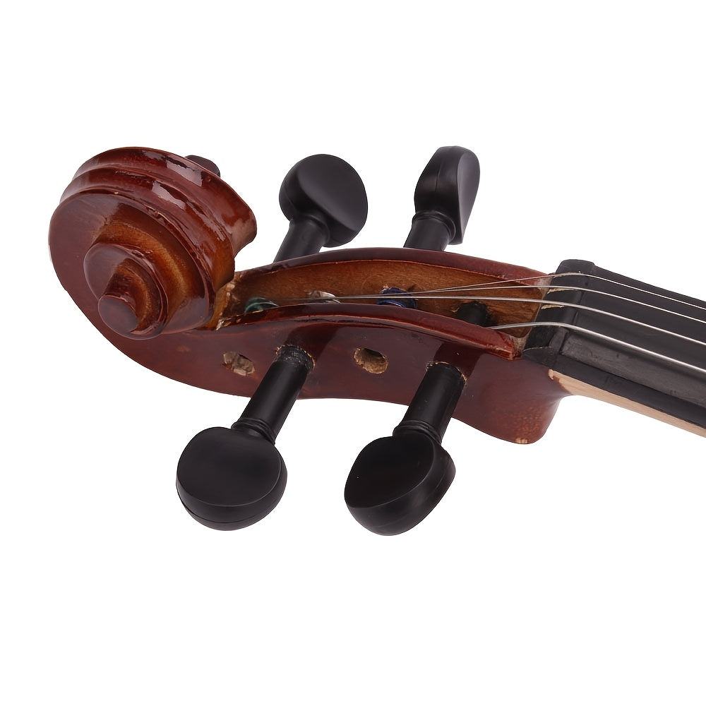 Violin Package With Linden Wood Top Ebony Pegs Case Bow For Beginners