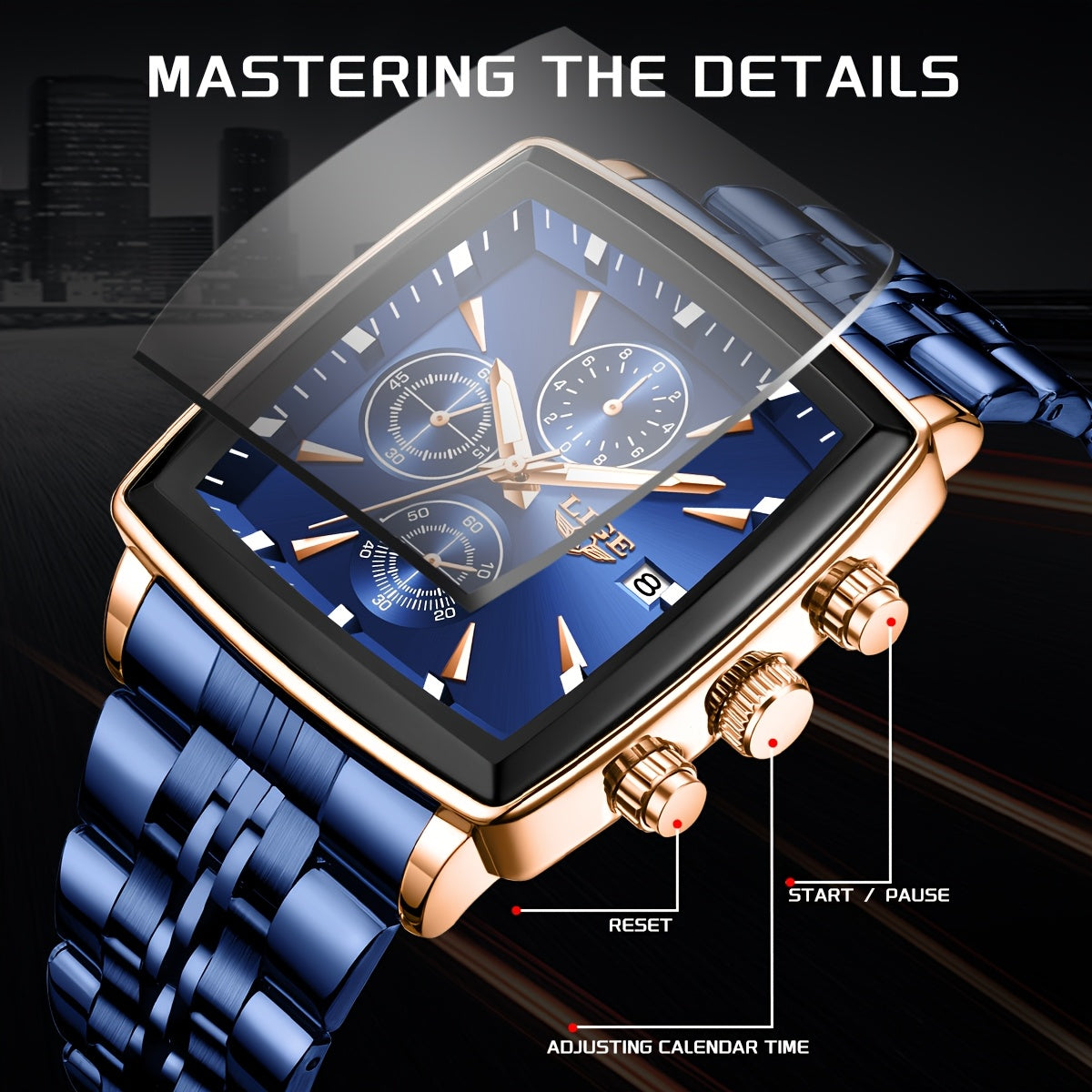 LIGE Men's Quartz Analog Watch With Date Calendar Outdoor Sports