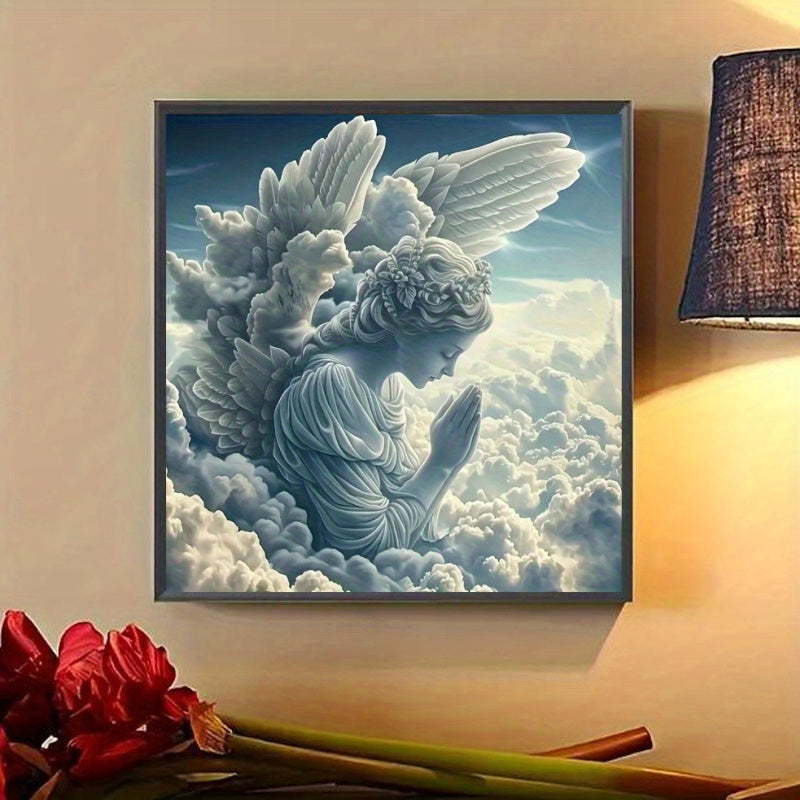 Peaceful Angel Prayer 5D DIY Diamond Painting Set Round Canvas