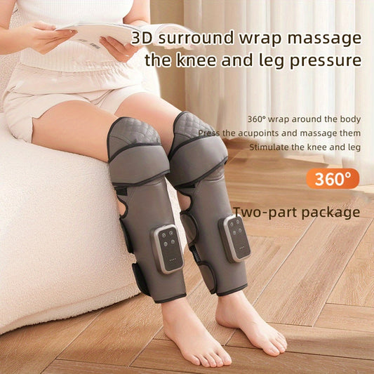 1pc an Electric Multifunctional Leg Massager Featuring Air Compression And Heating, with Three Modes And Three Intensity Settings, Rechargeable Via USB