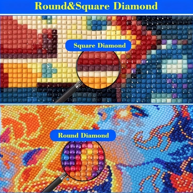 5D Diamond Painting Kit Christ Crucifixion And Resurrection Wall Art