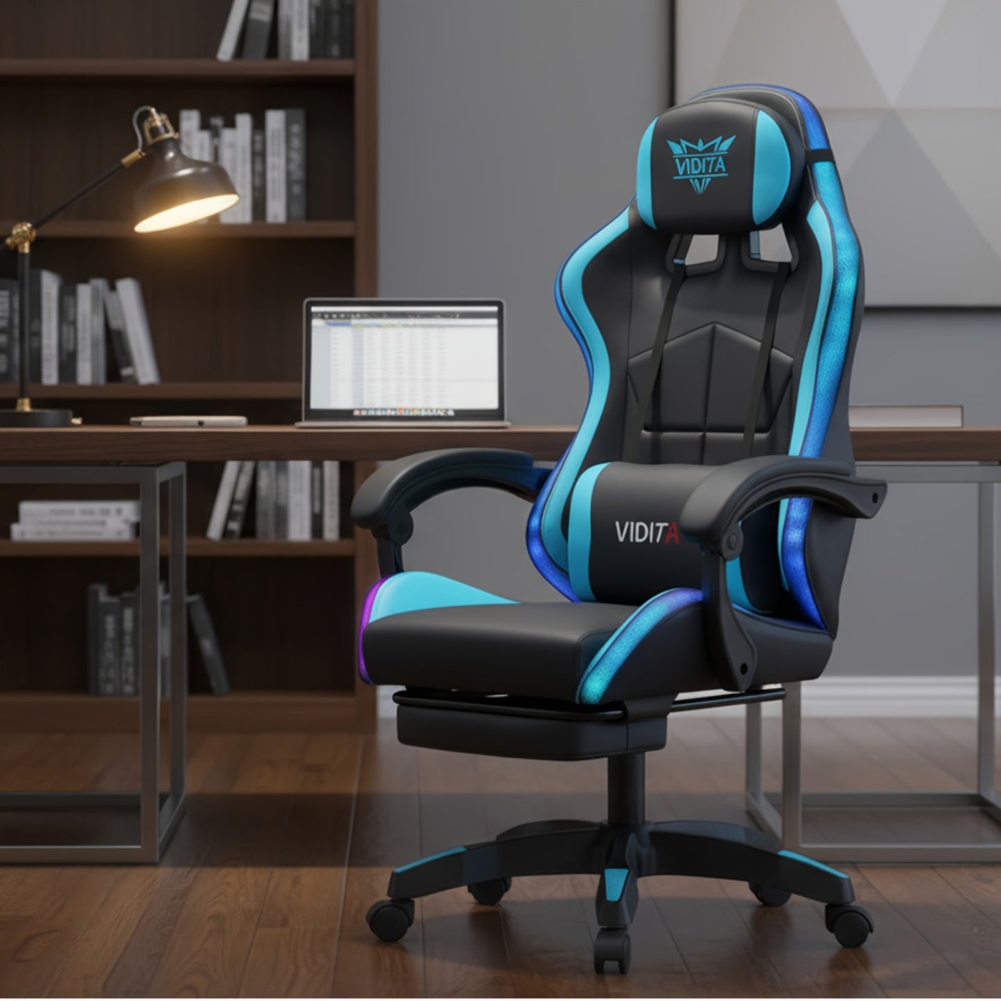 Ergonomic Gaming Chair With Lumbar Support Racing Style For PC