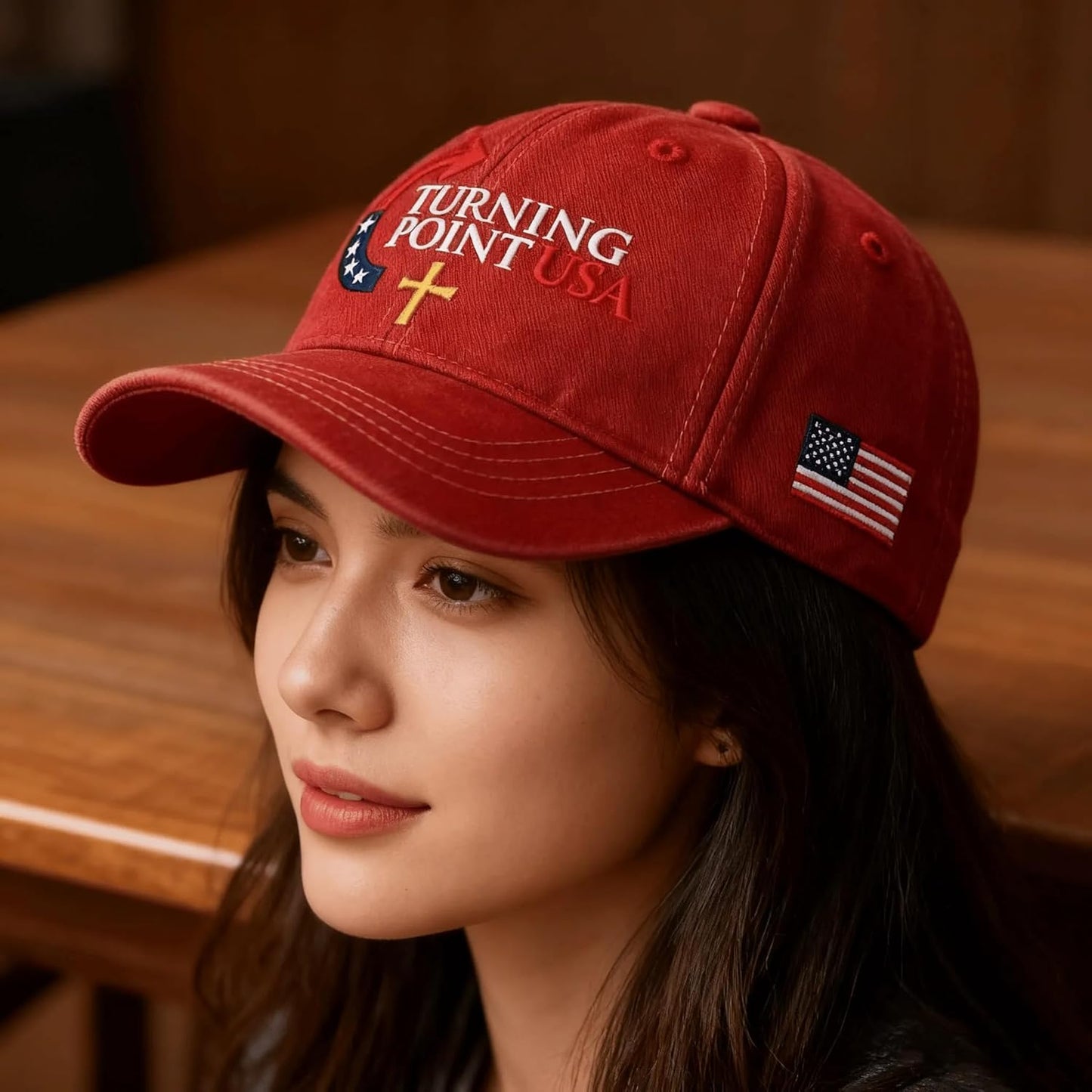 American Turning Point Patriotic Baseball Cap Unisex Adjustable Breathable