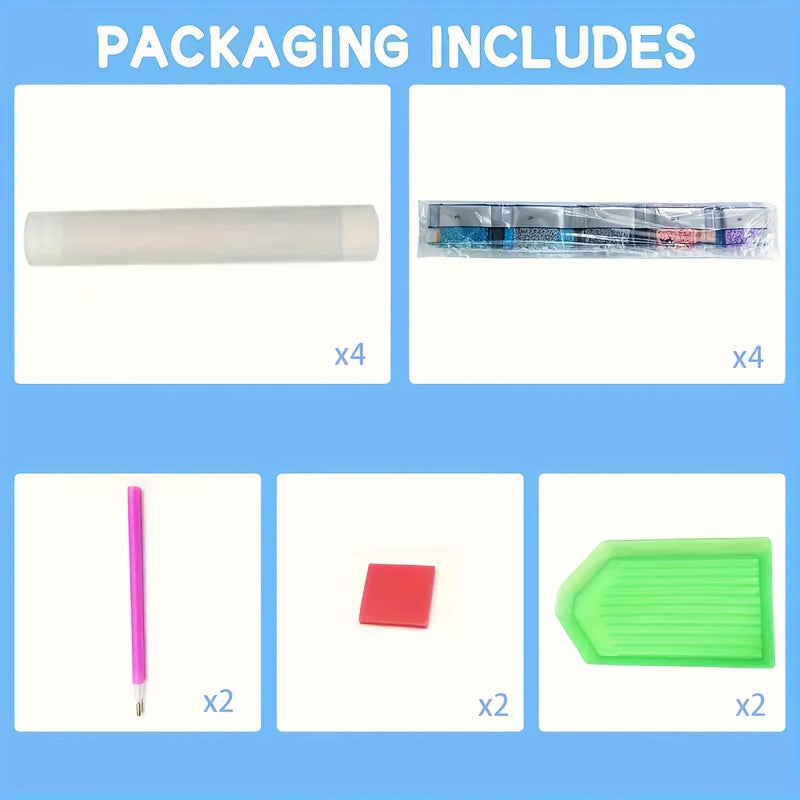 Landscape Diamond Painting Kit Round 5D Full Diamond Art For Home Decor