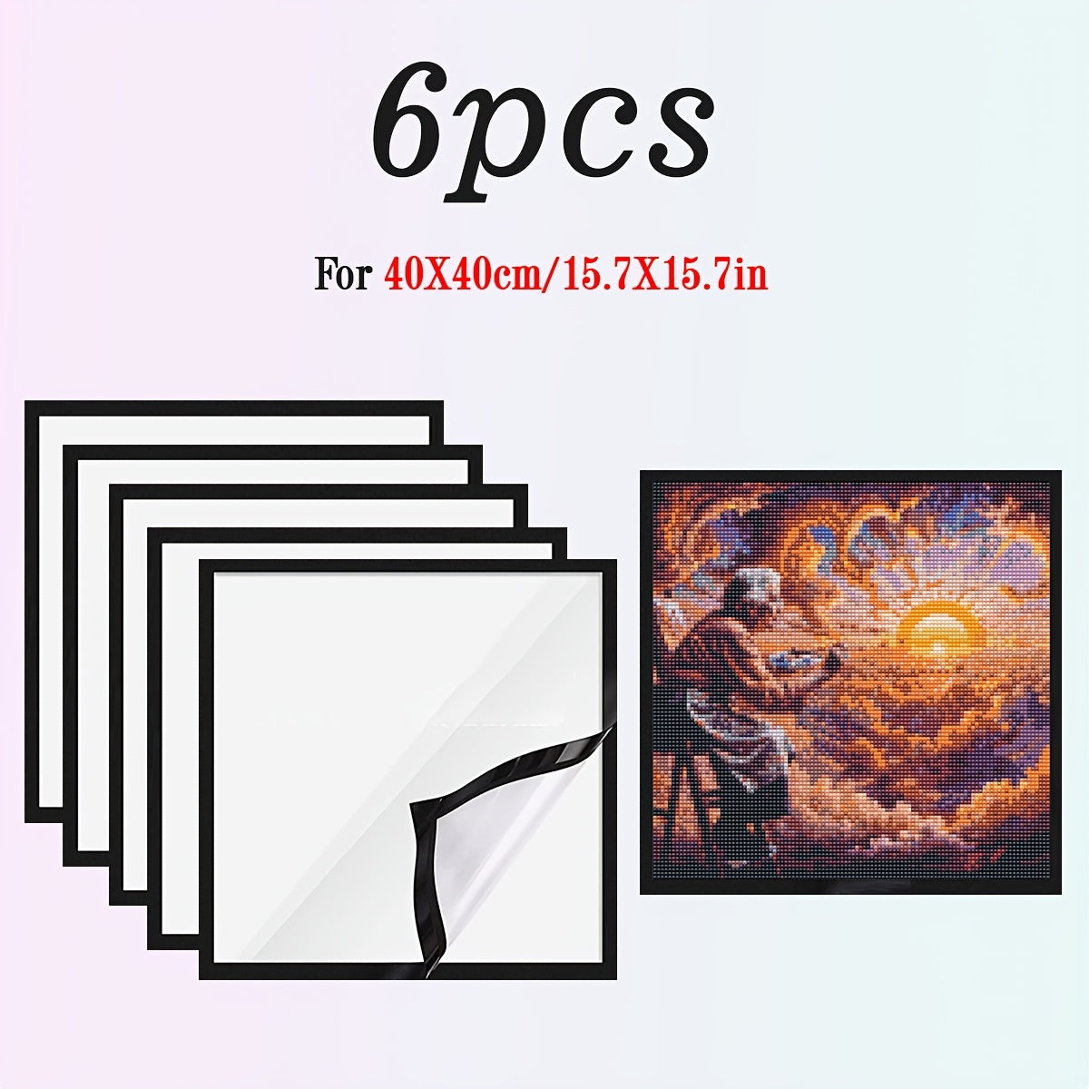 JOZYSH Diamond Magnetic Art Frames Self Adhesive Display Racks