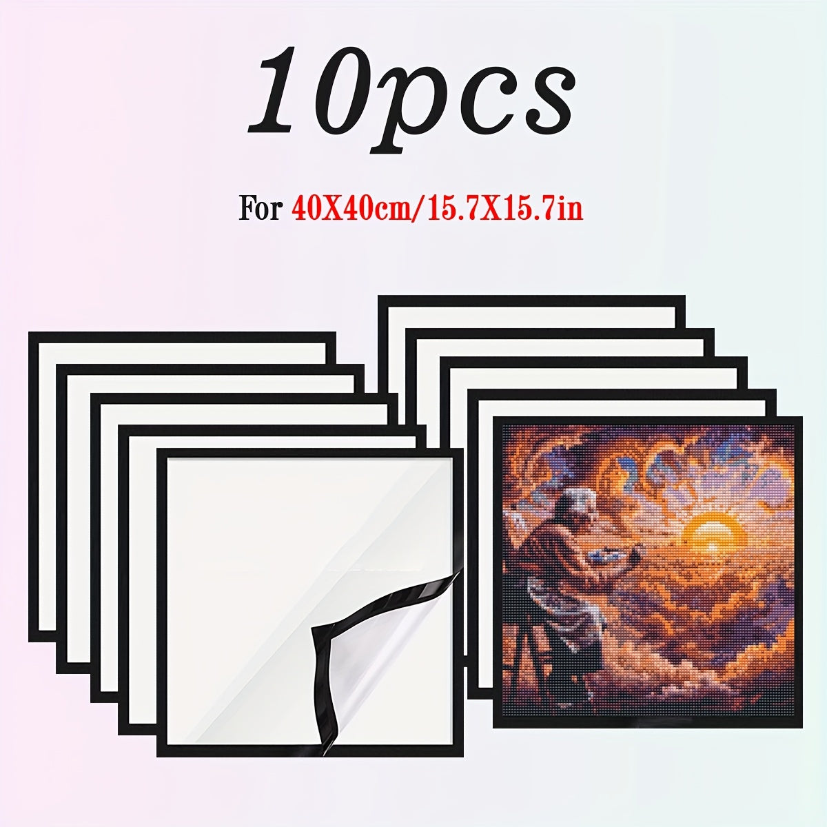 JOZYSH Diamond Magnetic Art Frames Self Adhesive Display Racks
