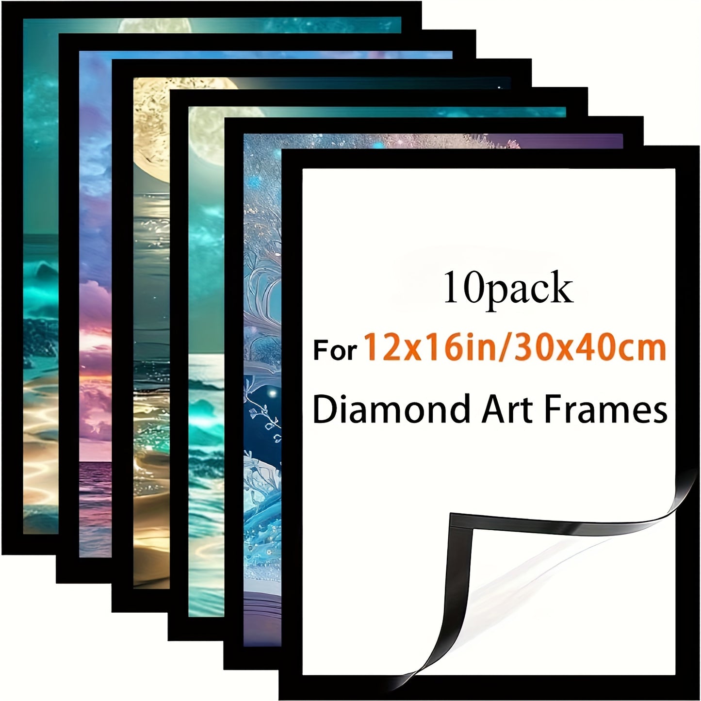 Diamond Magnetic Picture Frames With Self Adhesive PVC Corners