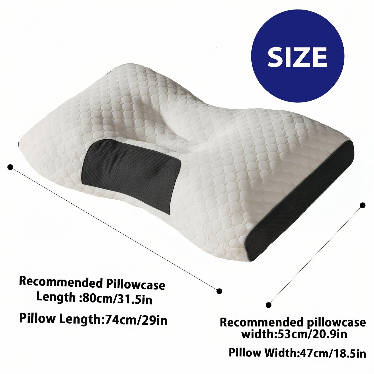 Purchase One And Receive Another at No Cost, Two Soft Woven Neck Massage Pillows for Couples - Featuring Adjustable Ergonomic, High-Quality Pillow Core, And a Removable Pillowcase for Enhanced Sleeping Comfort.