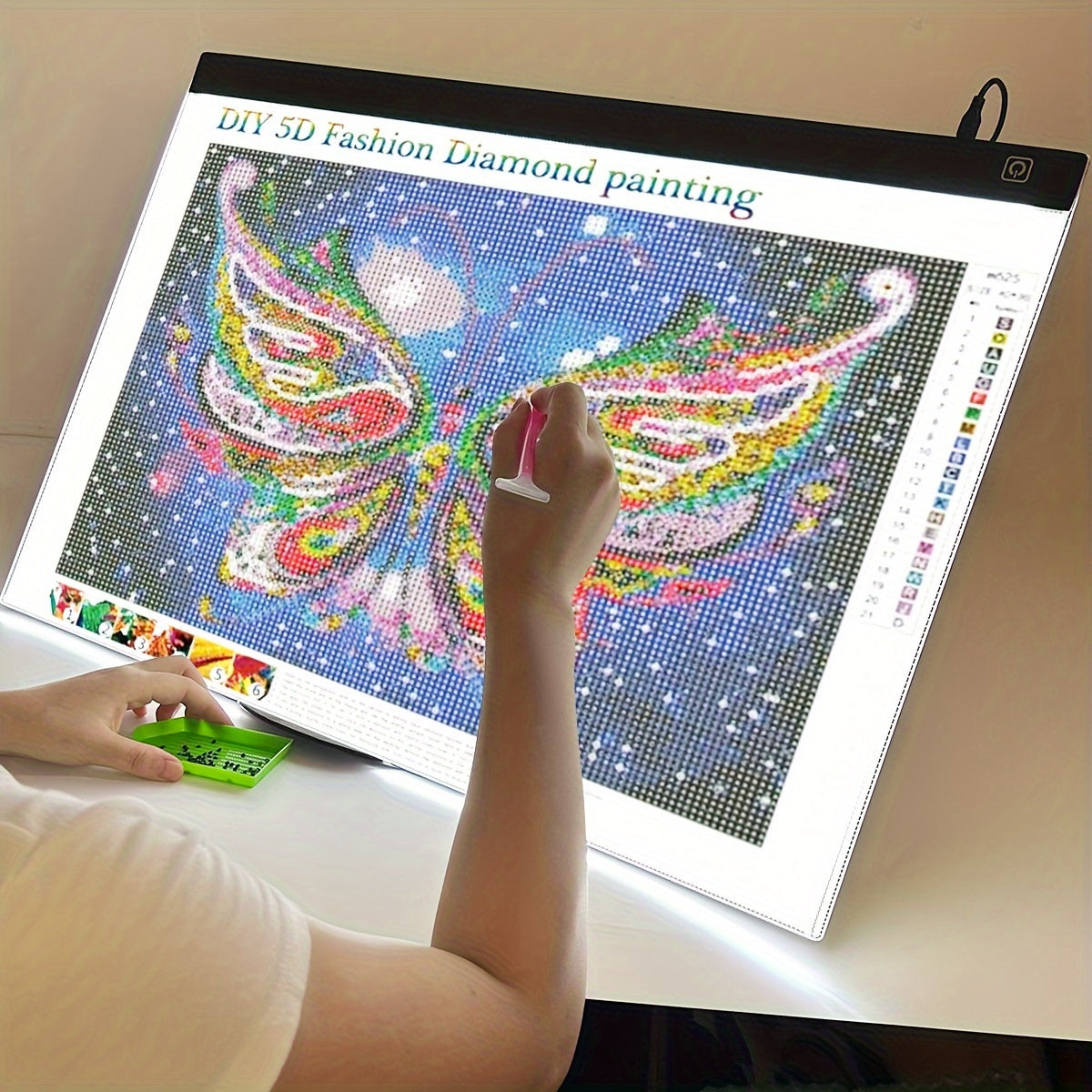 LED Light Pad For Diamond Painting USB Powered Adjustable Brightness